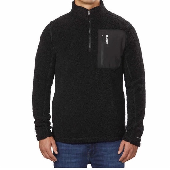 Hi-Tec Men’s ¼ Zip Pullover Black XL - Picture 2 of 6